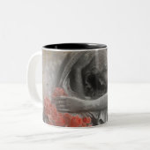 Tasse 2 Couleurs Roses Rouges Et Ange (Devant gauche)