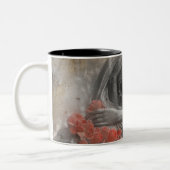 Tasse 2 Couleurs Roses Rouges Et Ange (Gauche)