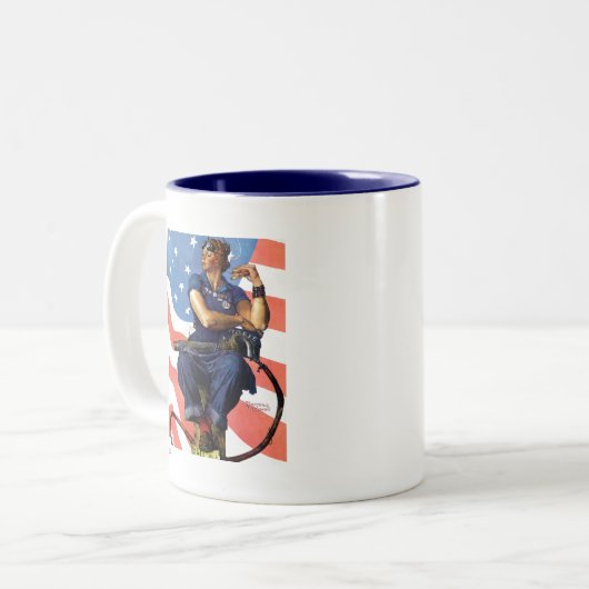 Tasse 2 Couleurs Rosie la riveteuse (Devant gauche)