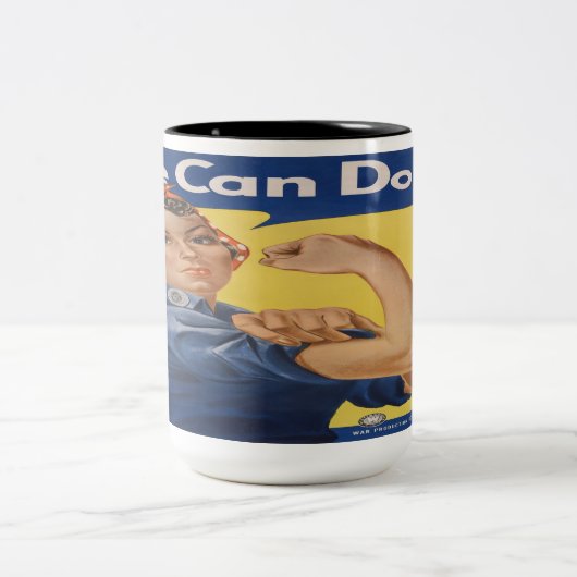 Tasse 2 Couleurs Rosie the Riveter (Centre)