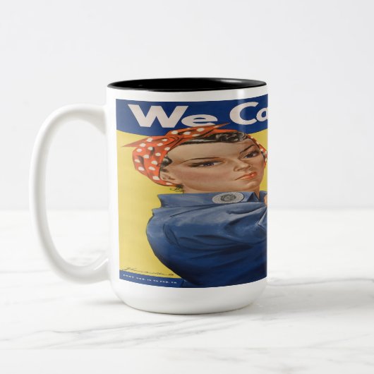 Tasse 2 Couleurs Rosie the Riveter (Gauche)