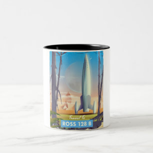 Tasse 2 Couleurs Ross 128 B Affiche de science-fiction