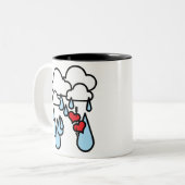 Tasse 2 Couleurs Rothenhagen "pleuvant des coeurs " (Devant gauche)