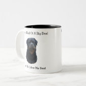Tasse 2 Couleurs Rottweiler (Devant gauche)