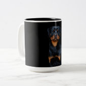 Tasse 2 Couleurs Rottweiler  (Devant gauche)