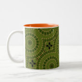 Tasse 2 Couleurs Roue verte Mandala / Grünes Rad Mandala (Gauche)