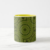 Tasse 2 Couleurs Roue verte Mandala / Grünes Rad Mandala (Centre)