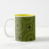 Tasse 2 Couleurs Roue verte Mandala / Grünes Rad Mandala (Gauche)