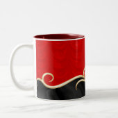 Tasse 2 Couleurs Rouge avec noir (Gauche)