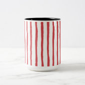 Tasse 2 Couleurs Rouge de bande minimale (Centre)