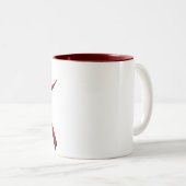 Tasse 2 Couleurs rouge de berber d'aza (Devant droit)