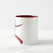 Tasse 2 Couleurs rouge de berber d'aza (Centre)
