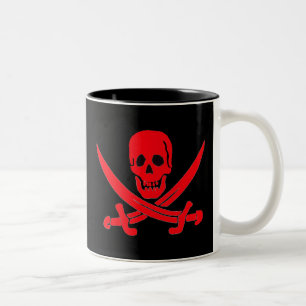 Tasse 2 Couleurs Rouge de Jack Rackham-
