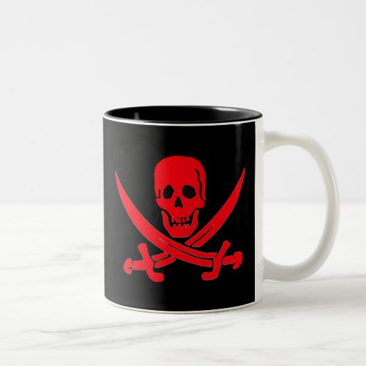 Tasse 2 Couleurs Rouge de Jack Rackham- (Droit)