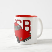 Tasse 2 Couleurs Rouge de MGB (Devant droit)