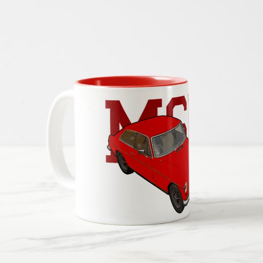 Tasse 2 Couleurs Rouge de MGB (Devant gauche)