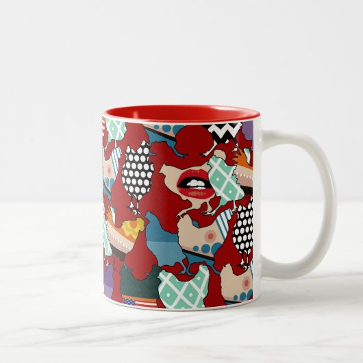Tasse 2 Couleurs Rouge de poulet Cincinnati (Droit)