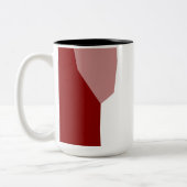 Tasse 2 Couleurs Rouge et blanc (Gauche)