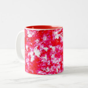 Tasse 2 Couleurs Rouge et rose Abstraits