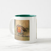 Tasse 2 Couleurs Rouge-gorge (Devant gauche)