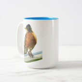 Tasse 2 Couleurs Rouge-gorge (Devant gauche)