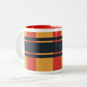 Tasse 2 Couleurs Rouge gras jaune bleu poli (Devant gauche)
