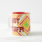 Tasse 2 Couleurs Rouge vert et jaune (Devant gauche)