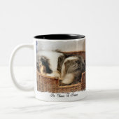 Tasse 2 Couleurs Rough Collie Art Don (Gauche)