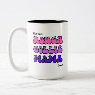 Tasse 2 Couleurs Rough Collie Mama