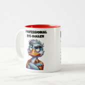 Tasse 2 Couleurs Rouleau à Oeil Professionnel (Devant gauche)