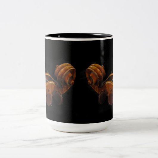 Tasse 2 Couleurs Rouleaux de violon (Centre)