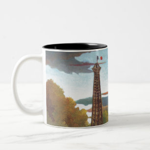 Tasse 2 Couleurs Rousseau Seine et Tour Eiffel au coucher du soleil