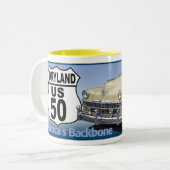 Tasse 2 Couleurs Route 50 (Devant gauche)