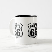Tasse 2 Couleurs Route 66 (Devant gauche)