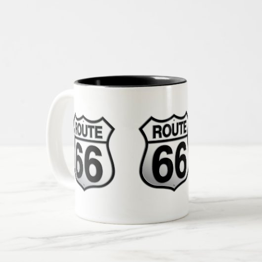 Tasse 2 Couleurs Route 66 (Devant gauche)