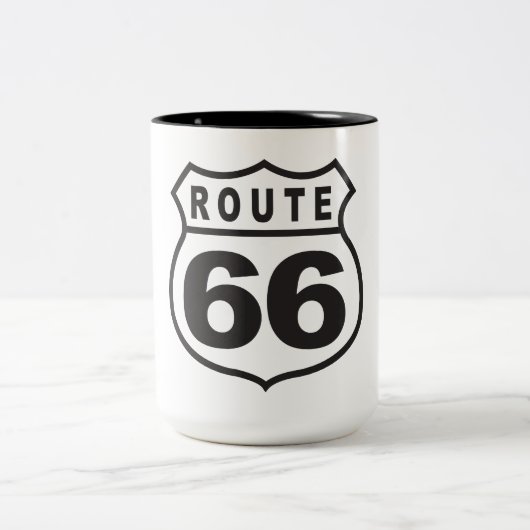 Tasse 2 Couleurs Route 66 (Centre)