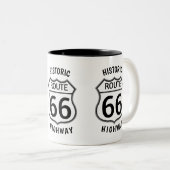 TASSE 2 COULEURS ROUTE 66 ROUTE HISTORIQUE (Devant droit)