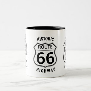 TASSE 2 COULEURS ROUTE 66 ROUTE HISTORIQUE