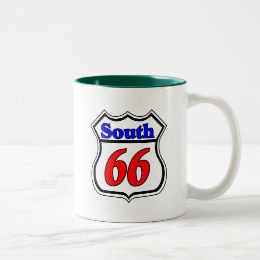 Tasse 2 Couleurs Route 66 Sud (Droit)