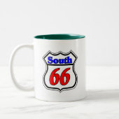 Tasse 2 Couleurs Route 66 Sud (Gauche)