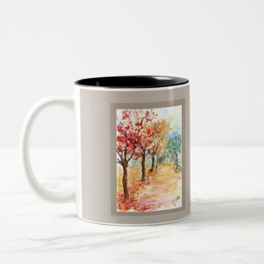 Tasse 2 Couleurs Route d'automne (Gauche)