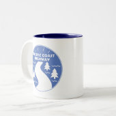 Tasse 2 Couleurs Route de la côte Pacifique (Devant gauche)