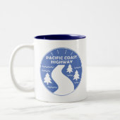 Tasse 2 Couleurs Route de la côte Pacifique (Gauche)