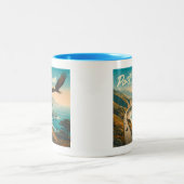 Tasse 2 Couleurs Route du Pacifique Aigle (Centre)