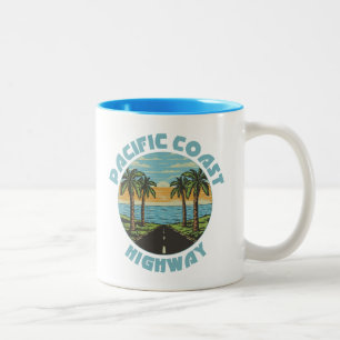 Tasse 2 Couleurs Route du Pacifique Palm Trees