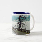 Tasse 2 Couleurs Route express bleue de Ridge (Devant droit)