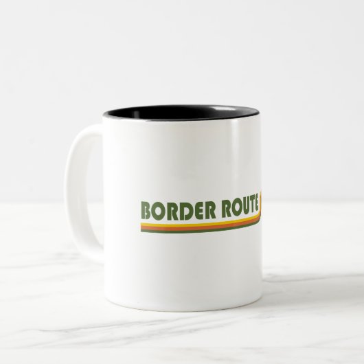 Tasse 2 Couleurs Route frontière Minnesota (Devant gauche)