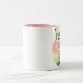 Tasse 2 Couleurs Roze Joyeux 21e anniversaire (Centre)
