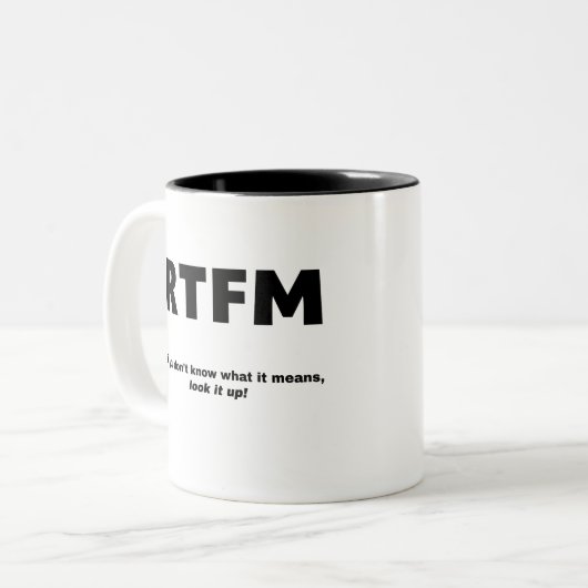 TASSE 2 COULEURS RTFM (Devant gauche)