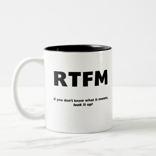 TASSE 2 COULEURS RTFM (Gauche)